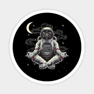 Astronaut Yoga Cosmos Crypto ATOM Coin To The Moon Token Cryptocurrency Wallet HODL Birthday Gift For Men Women Kids Magnet